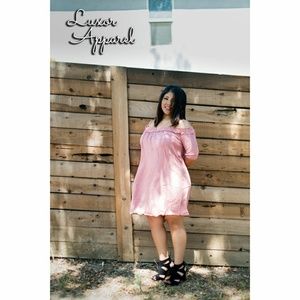 Pink oversize dress